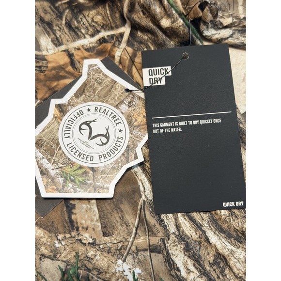 Hurley Realtree UPF 50+ Quick Dry Men Camo Long Sleeve Top Shirt Brown XXL - Picture 2 of 6